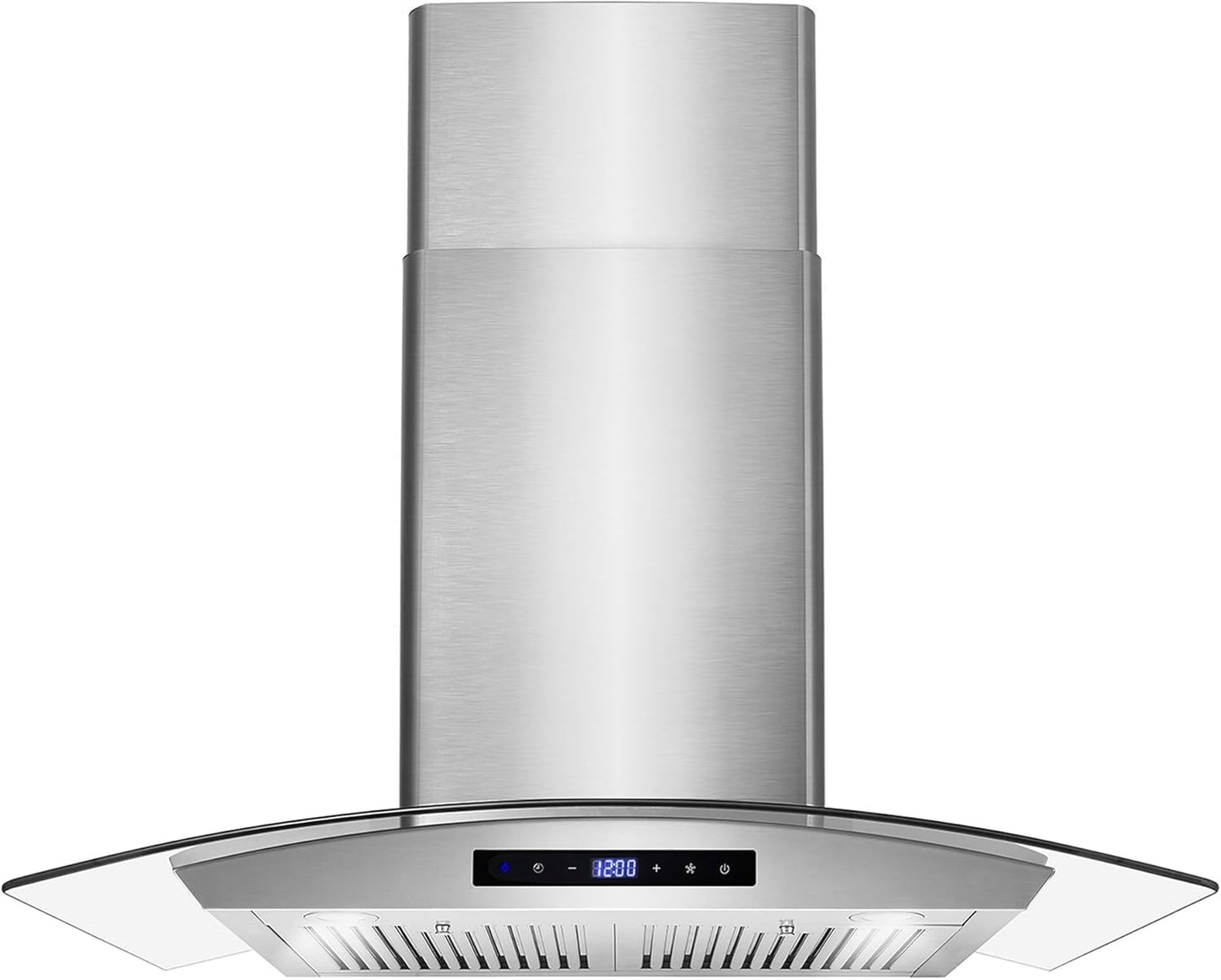 COSMO COS-668AS750 30 in. Vista Collection 380 CFM Ducted Wall Mount Range Hood, Touch Controls, LED Lights, Stainless Steel