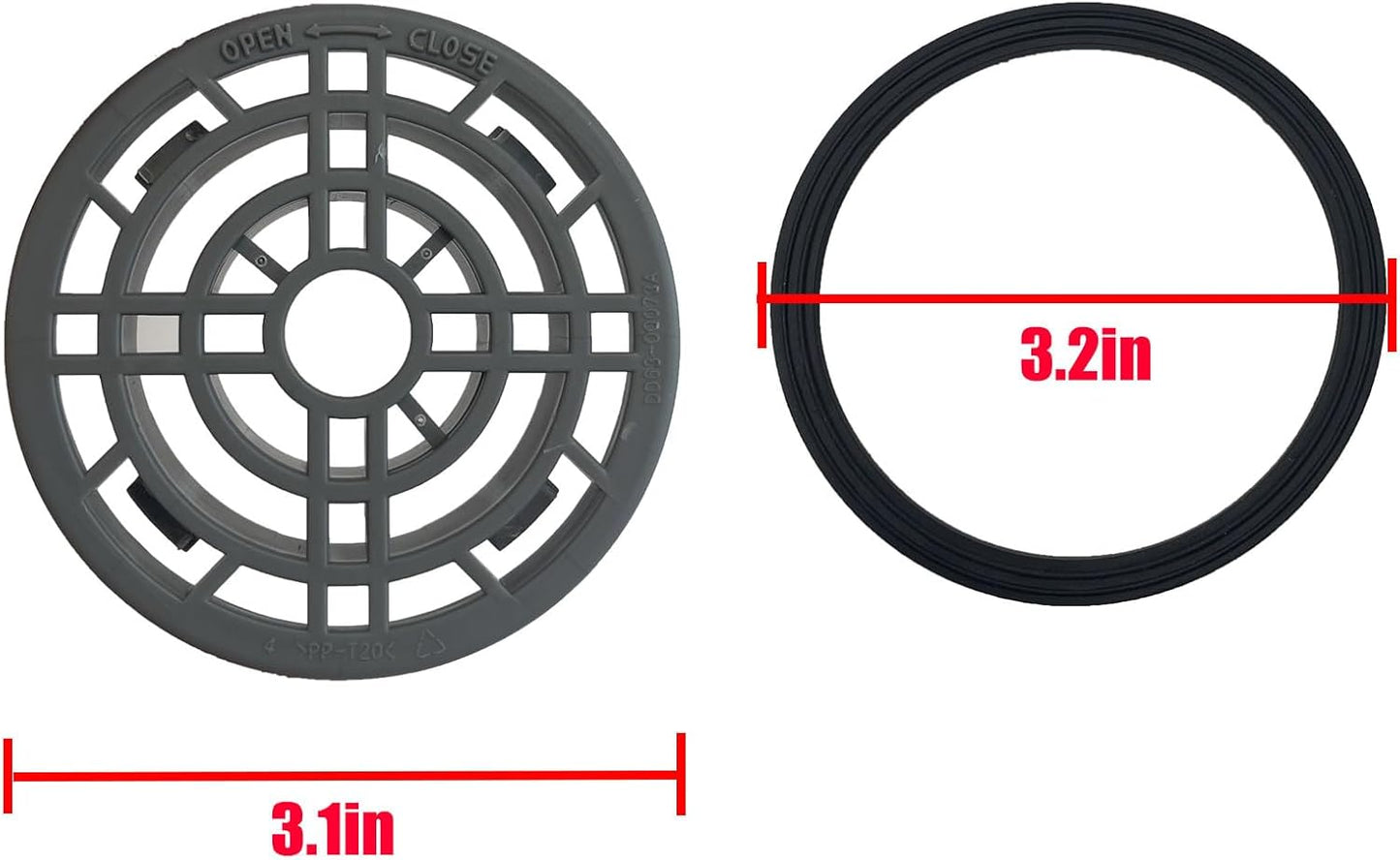 DD63-00073A Cover-Brake and DD63-00072A Gasket-Brake For Samsung Dishwasher DW80R5060 DW80R5061 Series (Match for DD81-02139A X 001)