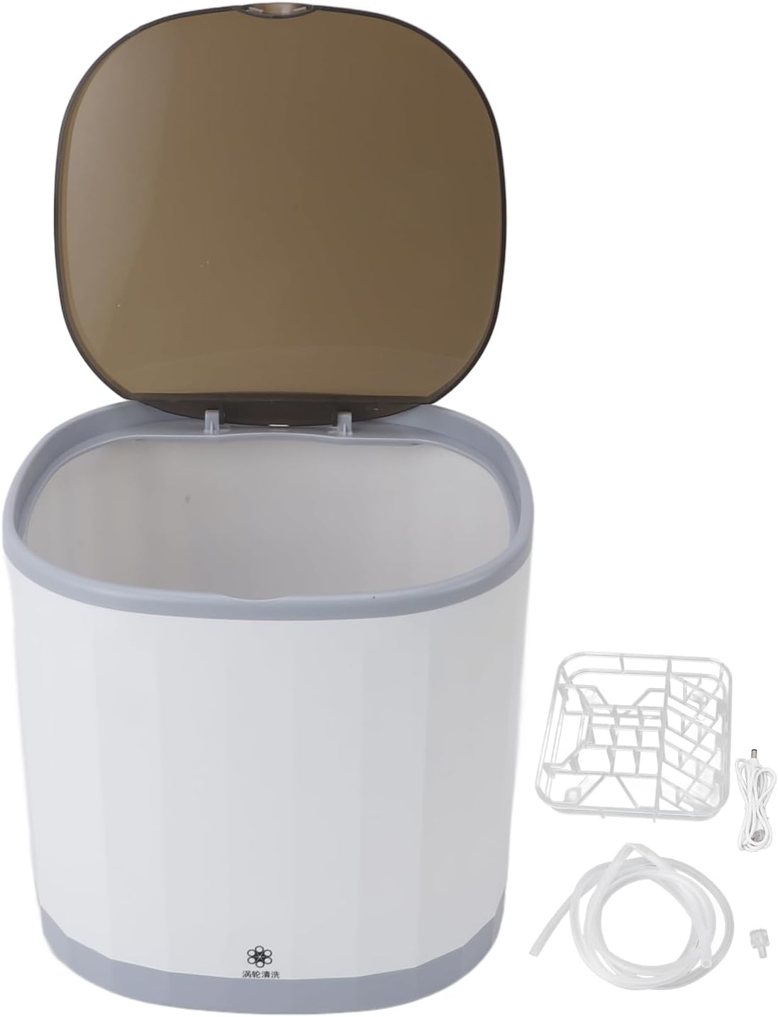 Portable Dishwasher, 360° Omni Directional 4L 5V USB Mini Dishwasher, Countertop Dishwasher for Dishware Fruit Vegetable, Dish Washer for Apartments, Camping, RV