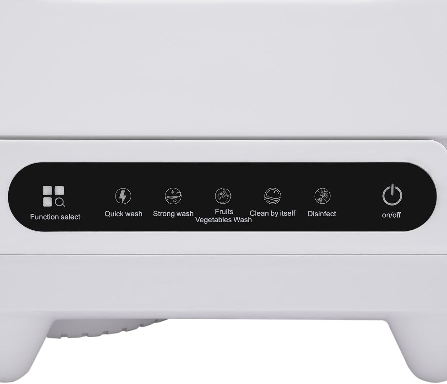 Portable Mini Dishwasher, Countertop 1200W Compact Five Washing Programs 5L Built-in Water Tank High Temperature Water (72℃) Rotating Spray for Dorm Full Panel Control, Apartments& RVs, White