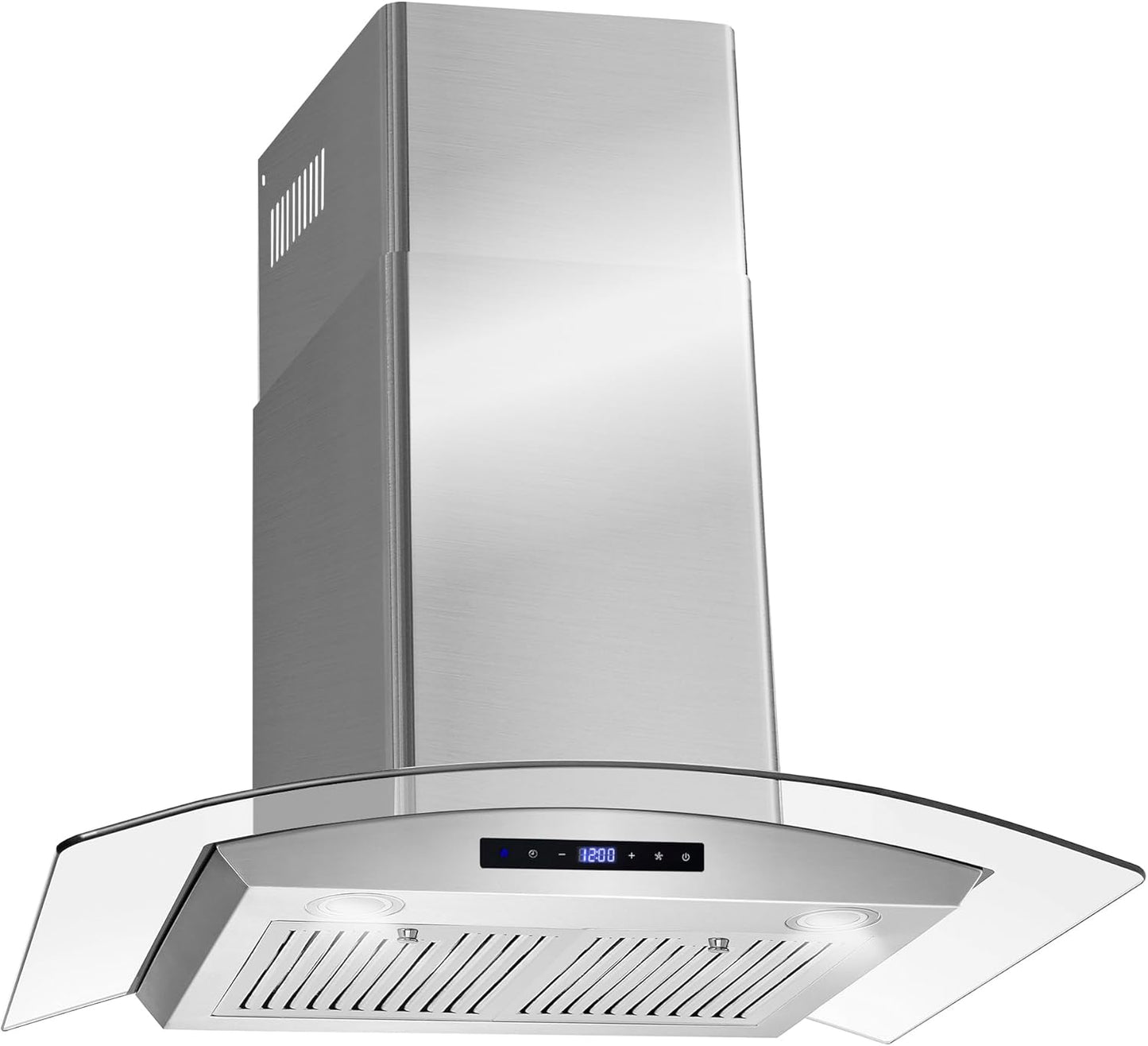 COSMO COS-668AS750 30 in. Vista Collection 380 CFM Ducted Wall Mount Range Hood, Touch Controls, LED Lights, Stainless Steel