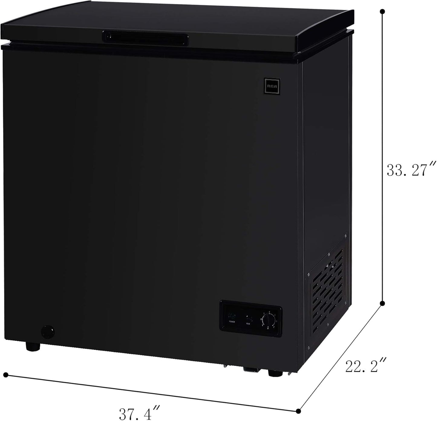 RCA FRF470-BLACK 7.0 cu. ft. Chest Freezer, Black