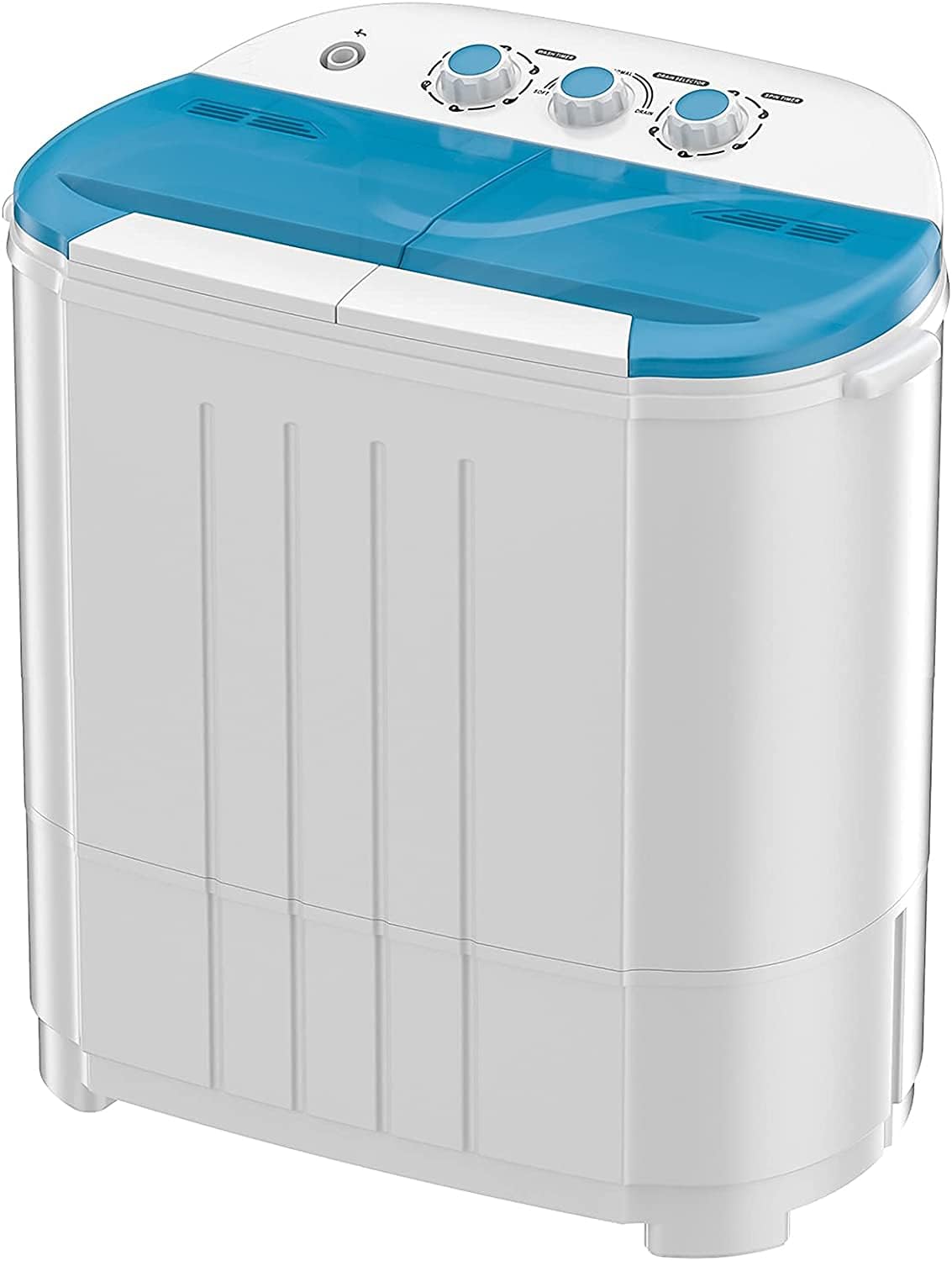 Auertech Portable Washing Machine, Mini Twin Tub Washers with 9lbs Washer, 5lbs Spinner, Compact Laundry Washer with Time Control, Small Washing Machine for Apartments, Dorm, RV