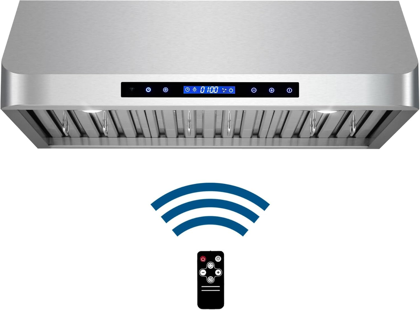 COSMO COS-QS75 30 in. Haven Collection 500 CFM Ducted Under Cabinet Range Hood, Touch Controls, LED Lights, Stainless Steel