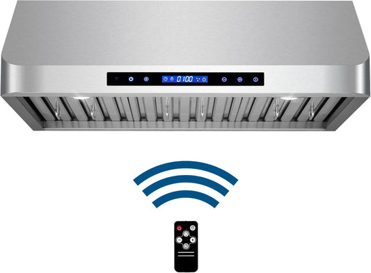 COSMO COS-QS75 30 in. Haven Collection 500 CFM Ducted Under Cabinet Range Hood, Touch Controls, LED Lights, Stainless Steel