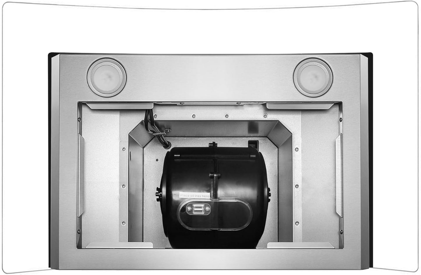 COSMO COS-668AS750 30 in. Vista Collection 380 CFM Ducted Wall Mount Range Hood, Touch Controls, LED Lights, Stainless Steel
