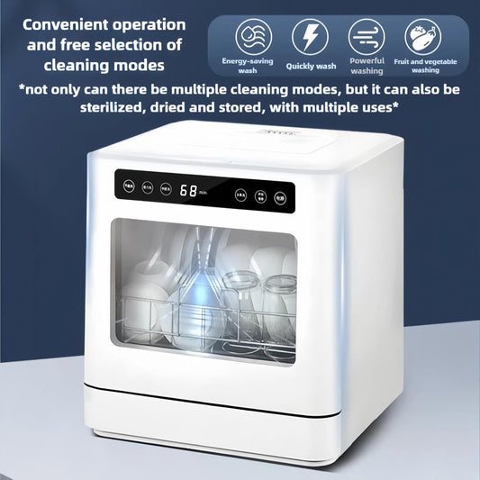 Dishwasher Tabletop Dishwasher Portable Small Fully Automatic Cleaning 4 Cleaning Modes
