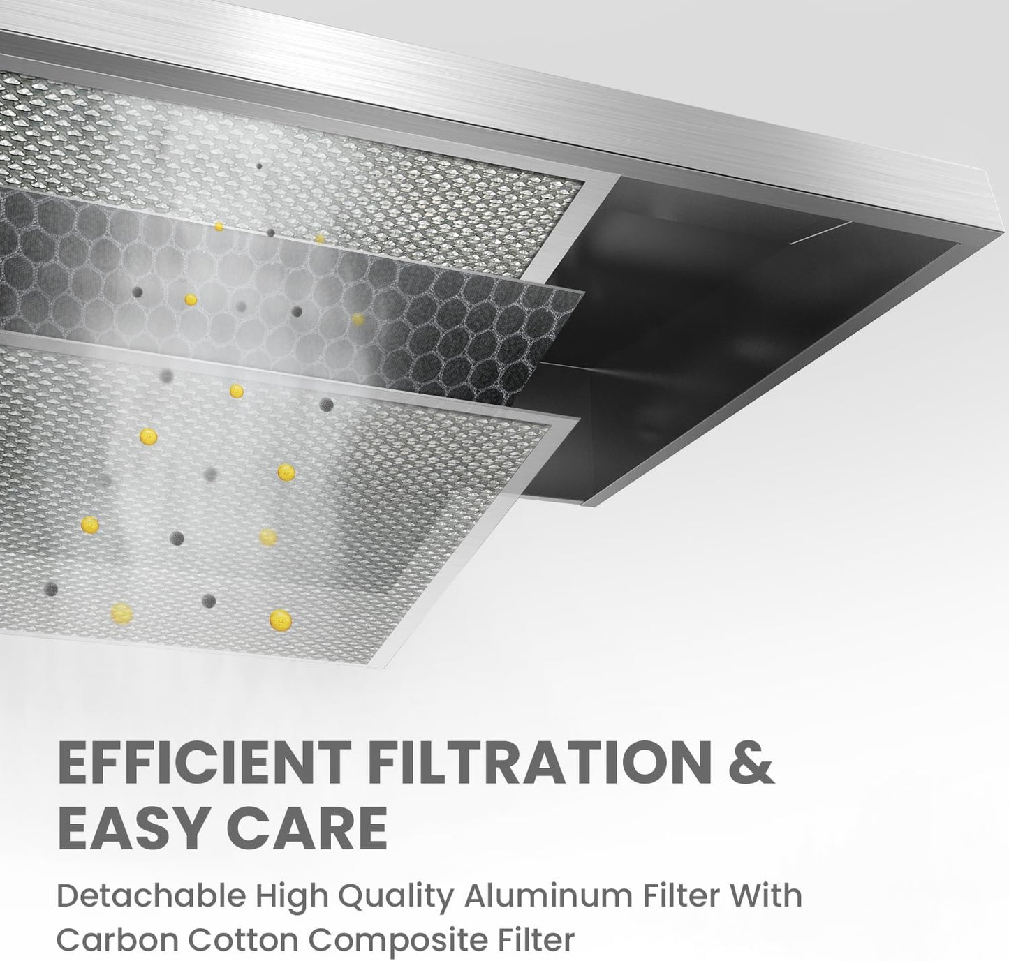 Comfee' CVU30W2AST 30 Inch Ducted Ductless Vent Durable Stainless Steel Kitchen Reusable Filter, 200 CFM, 2 Speed Exhaust Fan Under Cabinet Range Hood