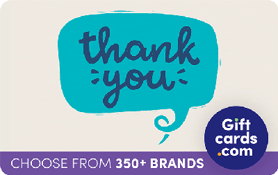 Vanilla Visa Thank-you Email Delivery Gift Card, Various Amounts